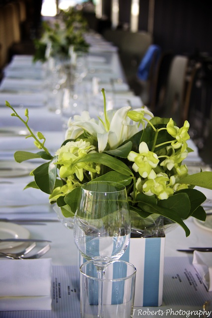 Table settings wedding at Aqua Dining Sydney - Wedding PHotography